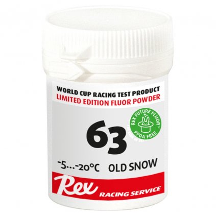 REX 63 Future Fluor Powder, -5°C až -20°C, starý a umelý sneh, 30g