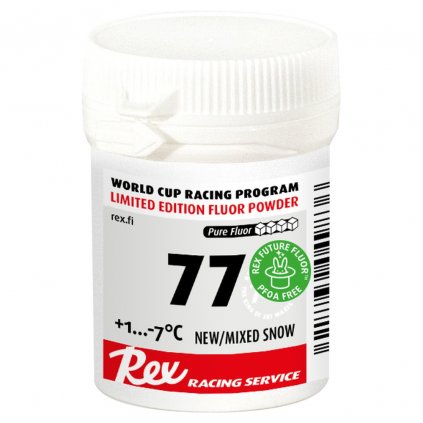 REX 77 Future Fluor Powder, +1°C až -7°C, nový / smíšený sníh, 30g