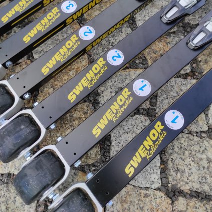 SWENOR ALU CLASSIC ELITE, classic roller skis, with SNS bindings, used