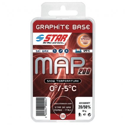 STAR MAP200 Graphite Base Wax, 0°C to -5°C, 60g
