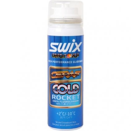 SWIX FC6AC Cera F COLD ROCKET spray 70ml., +2°C až -10°C