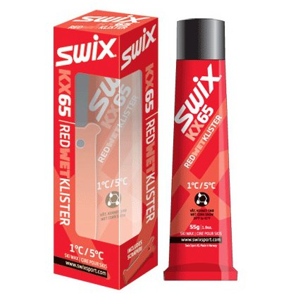 SWIX KX65 Červený klister, 55g, +1°C až +5°C