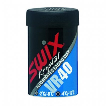 SWIX VR40 Niebieski, Fluorowy wosk, -4°C do -12°C, 45g
