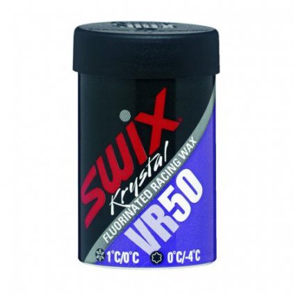 SWIX VR50 Purple Fluor Wax, +1°C to 0°C, 45g