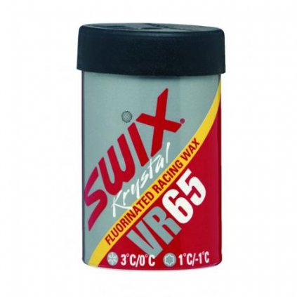 SWIX VR65 Czerwono-żółto-srebrny, Wosk fluorowy, 0°C do +3°C, 45g