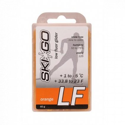 SKIGO LF Orange, +1°C to -5°C, 60 g, glide wax
