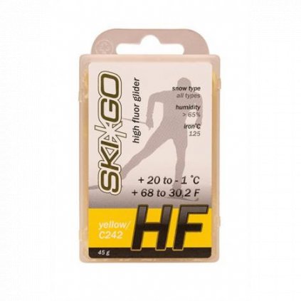 SKIGO HF Yellow / C242, +20°C až -1°C, 45 g, skluzný vosk