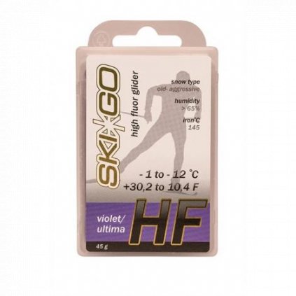 SKIGO HF Violet Ultima, -1°C to -12°C, 45 g, glide wax