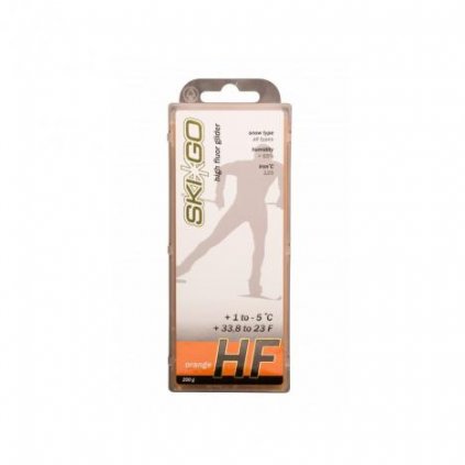 SKIGO HF Orange, +1°C až -5°C, 200 g, skluzný vosk