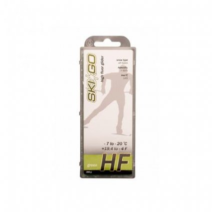 SKIGO HF Green, -7°C to -20°C, 200 g glide wax