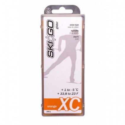 SKIGO XC Orange, +1°C až -5°C, 200 g, skluzný vosk