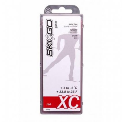 SKIGO XC Red, +1°C až -5°C, 200 g, skluzný vosk