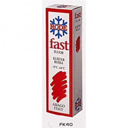 RODE FK40 Fast Klister Rossa 60g, -2°C do +4°C