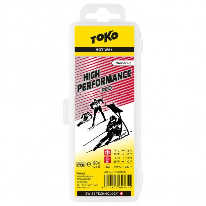 TOKO High Performance Red, -4°C to -12°C, 120 g, glide wax