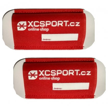 XCSPORT.cz Czerwone wiązania nasuwane na narty