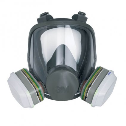 3M 6800 celoobličejová maska s filtrami na servis lyží