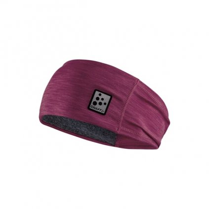 CRAFT Microfleece Shaped Headband Peak Melange - Sports Headband