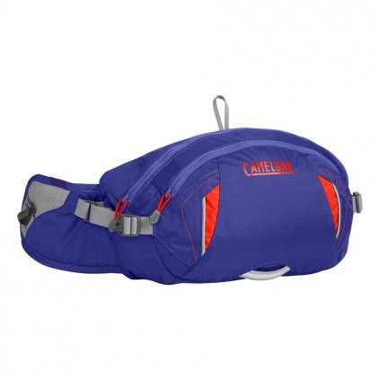 CAMELBAK FlashFlo LR Belt-deep amethyst/fiery coral, hydration waist pack with tube and reservoir