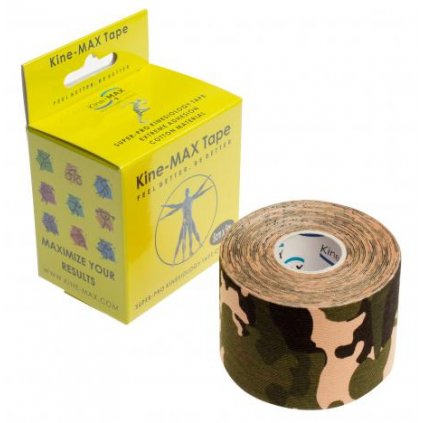 KINE-MAX TAPE SUPER-PRO COTTON - KINESIOLOGICKÝ TEJP - CAMO