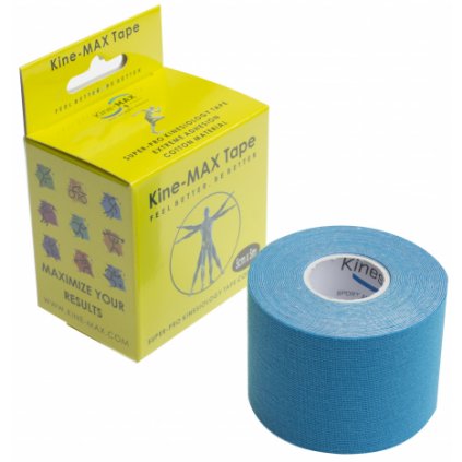 KINE-MAX TAPE SUPER-PRO COTTON - KINESIOLOGICKÝ TEJP - MODRÝ