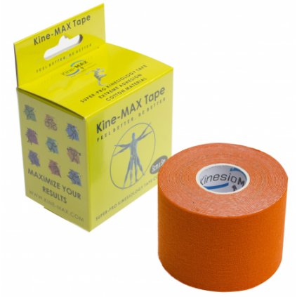 KINE-MAX TAPE SUPER-PRO COTTON - KINESIOLOGICKÝ TEJP - ORANŽOVÝ