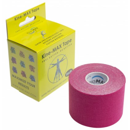 KINE-MAX TAPE SUPER-PRO COTTON - KINESIOLOGICKÝ TEJP - RŮŽOVÝ