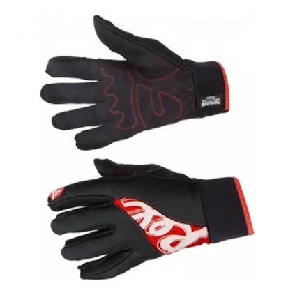 REX KUUSAMO, black/red, cross-country ski gloves