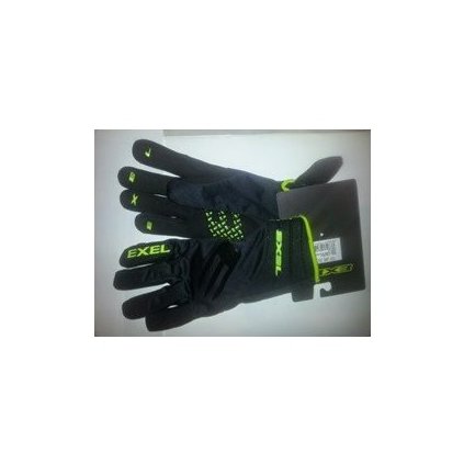 EXEL THERMO+ Glove, černá/šedá/zelené, teplé rukavice na běžky