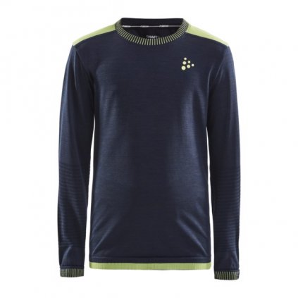 CRAFT Fuseknit Comfort Junior Funkčné Modré Tričko