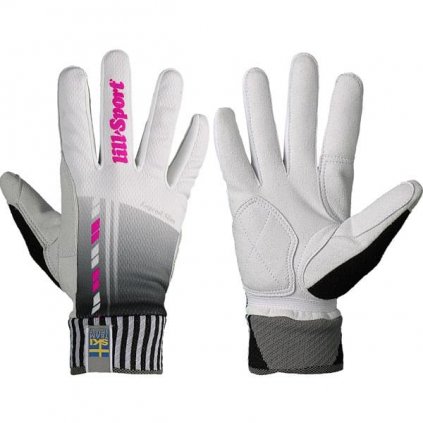 LILLSPORT Legend Slim, Black & White Racing Ski Gloves
