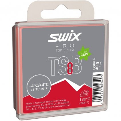 SWIX TS08B Top speed, 40g, -4/+4°C, glide wax