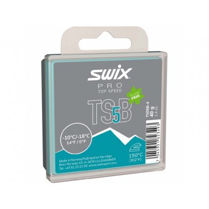 SWIX TS05B Top speed, 40g, -10/-18°C, skluzný vosk