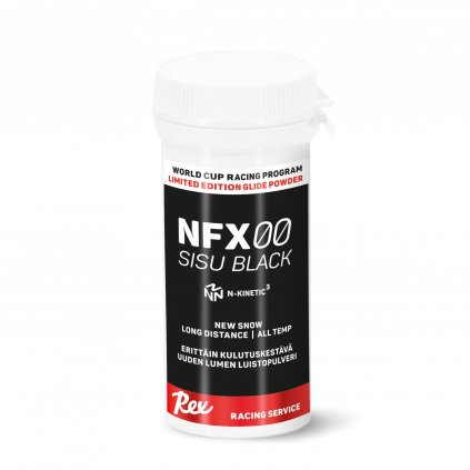 REX NFX 00 SISU Black UHW Cold New Snow N-kinetic Powder, 20 g, fluoride-free powder