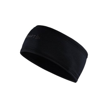 CRAFT Core essence jersey headband, černá sportovní čelenka