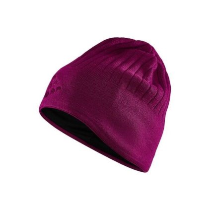 CRAFT Adv Windblock knit hat, różowa, zimowa czapka