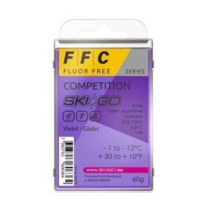 SKI-GO FFC Glider 60g, Violet, -1°C do -12°C, Bezfluorowy Parafina