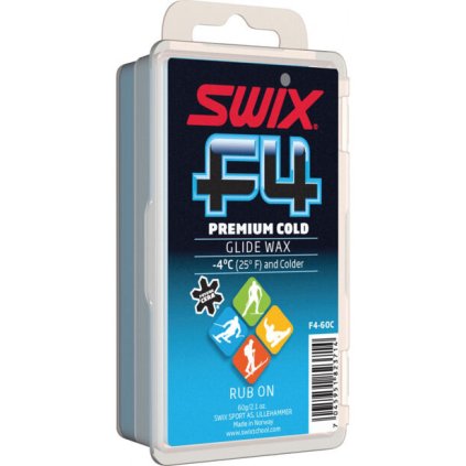 SWIX F4 Premium Cold Glide Wax 60g