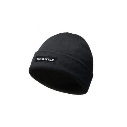 KÄSTLE Logo Patch Beanie, černá, zimní čepice