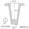 POCKEI bodce na asfalt k paliciam 10,0 mm