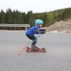 SWENOR SKATE Junior, ružové kolieskové lyže na skate