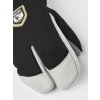 HESTRA Wool Terry Jr Splitt Mitt, Black, rękawice dziecięce