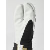 HESTRA Wool Terry Jr Splitt Mitt, Black, detské rukavice