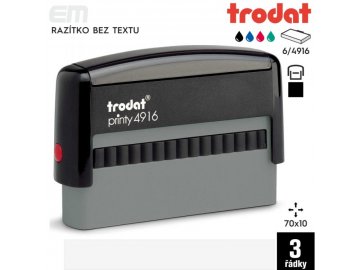 Razítko Trodat 4916,70x10mm Razítko s polštářkem