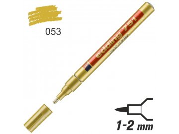 Popisovač lakový Edding 751 1-2 mm - zlatý