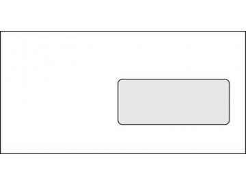Obálka DL samolepící s okénkem, bílá - 1000ks