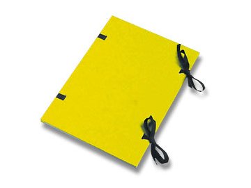 Desky s tkanicí A4 prešpánové žluté