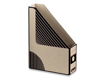 Emba Magazin Box - kartonový, zkosený, černý