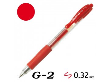 Roller gelový Pilot G2 0,5mm - červený