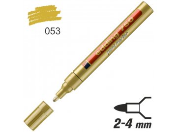 Popisovač lakový Edding 750 2-4 mm - zlatý