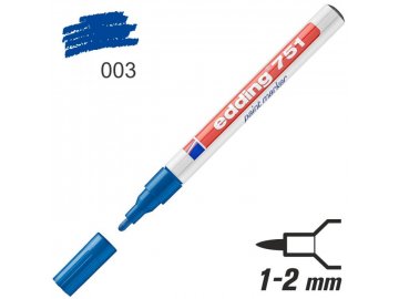 Popisovač lakový Edding 751 1-2 mm - modrý